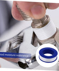 High Temp PTFE Plumbing Tape Sealant For Outdoor Use All Weather Acid And Alkali Resistant Plumber Tape applied on pipe