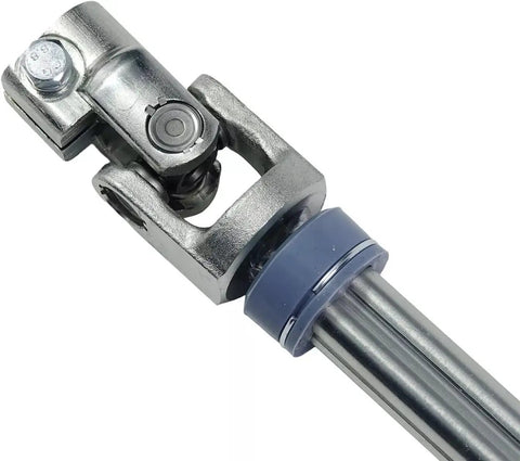 Sturdy Lower Intermediate Steering Shaft With U Joint Coupler detailed view, showing metal joint and shaft, perfect for 2009-2014 Ford F150.
