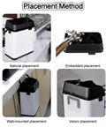 Slick Pro Level Electric Portafilter Cleaning Machine And Knock Box Station installation methods: natural, embedded, wall-mounted, Velcro.