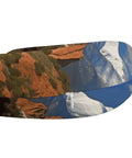 Pikes Peak Colorado Travel Pillow U Shaped Neck Support for Long Haul Flights and Office Naps with mountain design
