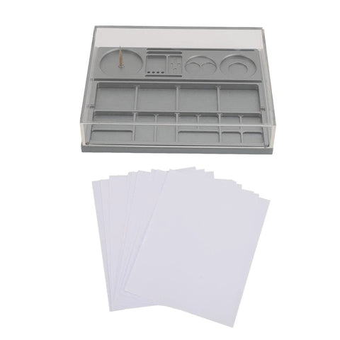 Watch Parts Organizer And Movement Tray With Dust Cover Handy Repair Box For Screw Parts And Tools Alloy Steel Tray Plus Acrylic Dust Shield