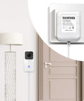 24V Transformer And C Wire Adapter For Nest Ecobee Honeywell Sensi Thermostats And Wyze Video Doorbells Ring, plugged in