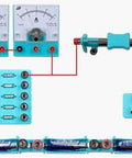 Hands On Electromagnetism Experiment Kit With Electric Bell Easy Electromagnet Tests, showing circuit with voltmeter and rheostat