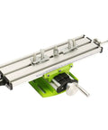 Miniature Precision Milling Machine Bench Drill Vise Fixture With Adjustable X And Y Axis Worktable For Precise Milling Drilling And Machining Compact DIY Vise Station For Hobbyists And Makers Coordinate Setup, green metal bench vise