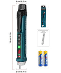 Non Contact Voltage Tester With 9 Gear Adjustable Sensitivity, AC Voltage Detector in packaging with batteries and manual
