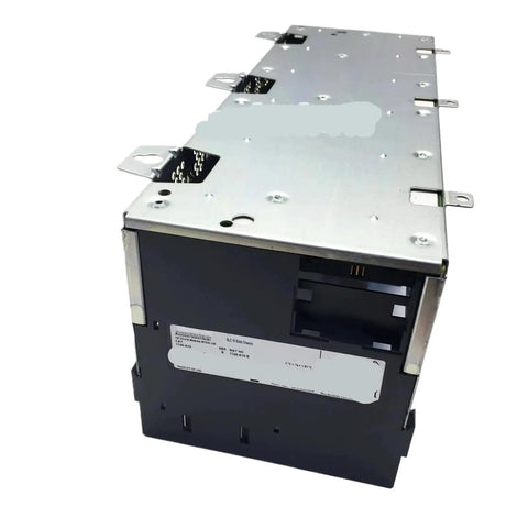 Industrial PLC Controller Module 1746-A10 For Automation, compact black metal chassis with mounting tabs, front view