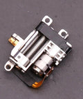 Badass Compact Linear Actuator Packing Smooth Planetary Gearbox And Solid Metal Mini Stepper Motor 2 Phase 4 Wire Dead Silent Performance Slick 10 Mm Throw For Garage Projects And Mods, close-up of mini stepper motor and gearbox.
