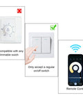 Compatibility of Smart Recessed Lighting With Junction Box 6 Inch RGB LED Downlight Kit with switch types and app control