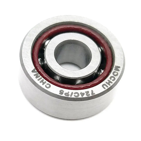 Rig Ready 724Cp5 Angular Contact Ball Bearing 4Mm Id 13Mm Od 5Mm Width ABEC 5 with red seal for precision CNC work.