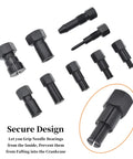 10 Piece Motorcycle Bearing Extractor And Puller Tool Kit For 8 To 25 Mm Bearings showing collets and tools.
