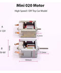 Ultra Tiny 18mm 020 Bare Square DC Motor High Speed Micro Motor With Voltage Range 2.4V To 12V for DIY Robotics Projects