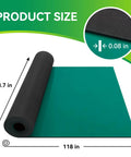 NestChic ESD rubber soldering mat, green, 23.7 x 118 in, 0.08 in thick, anti-static grounding mat
