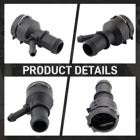 Engine Coolant Heater Hose Connector For Audi A3 TT Skoda Octavia And VW Golf Replacement 1K0122291C multiple views
