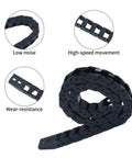 Drag Chain Replacement For Adventuer 5M Pro 3D Printer Open Type Plastic Cable Carrier Black Flexible Wire Track
