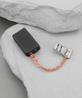 Close-up of 4 Pack 5x10x17mm Carbon Brush for Fein Power Tools with Auto Stop on stone background.