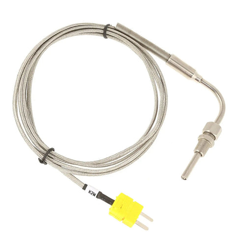 EGT Thermocouple K Type Exhaust Gas Temperature Probe With Exposed Tip And 1 8 NPT Thread Connector Flexible Stainless Steel Sensor