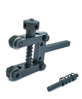 Heavy Duty Clamp Type Knurling Tool For Lathes With Two Inch Capacity And Three Eighths Inch Shank, Diamond Pattern Left And Right Hand Knurls, Includes Spare Knurls For Quick Changes And Superior Lathe Finishes