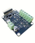 MKS Dual FOC V3.2 BLDC and Stepper Motor Controller Shield with ESP32 Development Board, top view showing connectors and components