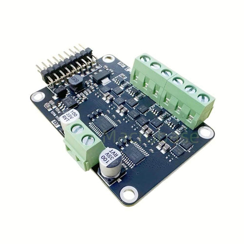 MKS Dual FOC V3.2 BLDC and Stepper Motor Controller Shield with ESP32 Development Board, top view showing connectors and components