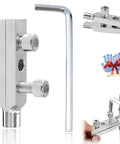 Stripped Screw Extractor Kit With Allen Wrenches for 1/2 and 3/4 inch Broken Bolts, Faucets, and Pipes, including installation view.