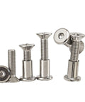 Stainless Steel M6 Cross Countersunk Head Locking Screws And Nuts Kit 50 Sets Furniture Connector Fasteners For Indoor And Outdoor Use 304 Stainless Steel With Strong Threads And Smooth Finish For Quick Tighten And Easy Adjust, assorted screws