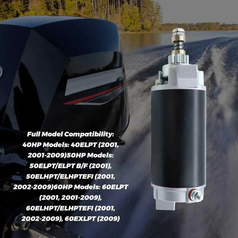 Starter Motor For Mercury Mariner Outboard 40 HP 50 HP 60 HP 4 Stroke 2001 Through 2020 Fits 40EL 50EL 60EL EFI Marine Engine