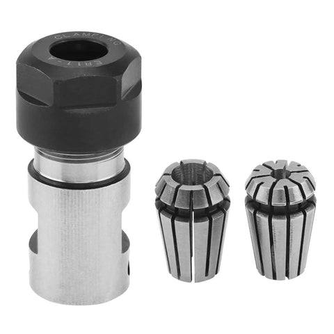 High Speed 24V CNC Spindle Motor Kit With ER11 Collets One Eighth Inch And One Quarter Inch For 3018 And 1610 Milling Router Machines