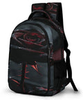 Thorny Wet Rose Printed Unisex Backpack With Big Capacity Durable Polyester Breathable Comfort Sturdy Zipper Everyday Carry Daypack
