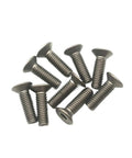 20 Pieces Titanium Bolts Set M2 M2.5 M3 M4 M5 M6 Countersunk Allen Drive Titanium Screws Not Polished Finish