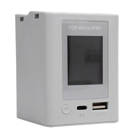 Two Way Drone Battery Charging Hub With Smart Display and Dual Battery Charger Station for Drones, front view