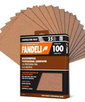 Heavy Duty 100 Grit Multi Purpose Sandpaper Sheets 9 By 11 Inch Pack Of 25 Do It All For Sanding Metal Wood And Painted Surfaces Cut To Fit