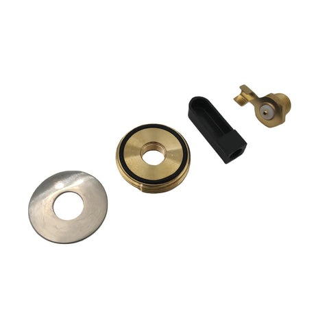 Two Pack NMO Antenna Mount Repair Kit For Your Ride, brass construction, coaxial connector components, three-eighths inch hole