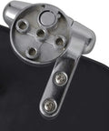 Close-up of the hinge mechanism for Dual Pack Toilet Seat Set Featuring Silent Soft Close Lids And Sturdy Mdf Build.