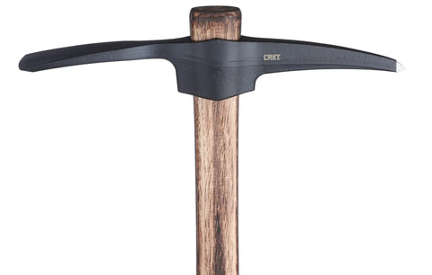 Chogan Mattock Outdoor Survival Axe With 1055 Carbon Steel Plain Edge Blade And Tennessee Hickory Handle visible with black-coated head.