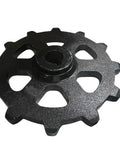 Heavy Duty Excavator Sprocket 12 Tooth Universal Replacement Part For 1 To 2 Ton Mini Excavators showing solid steel construction and gear design.