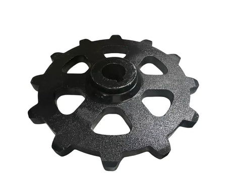 Heavy Duty Excavator Sprocket 12 Tooth Universal Replacement Part For 1 To 2 Ton Mini Excavators showing solid steel construction and gear design.