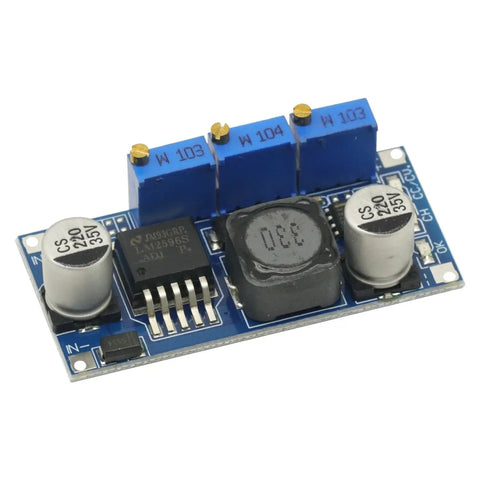 Five Pack Constant Current LED Driver DC-DC Converter 7V-35V Step Down CC CV Power Supply Module Adjustable up to 3A LM2596S-ADJ