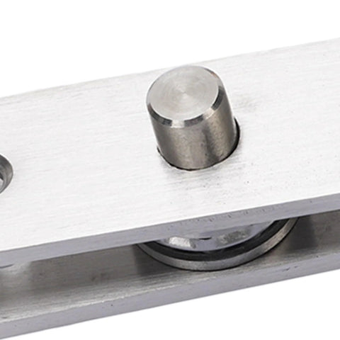 Close-up of Heavy Duty Stainless Steel Pivot Hinge With Ball Bearing System For 360 Degree Rotation Concealed Door Hardware For Wood Doors And Bookcases By Marhynchus