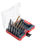 10 Piece Screw Extractor And Left Hand Drill Bit Set For Stripped Screws And Broken Bolts Easy Out Bolt Remover Kit case