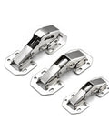 10 Pack No-Drill Door Spring Soft Close Hinges For Cabinets And Furniture, Hydraulic Soft Closer Hinges With Screws, 4 Inch, Cold Rolled Steel