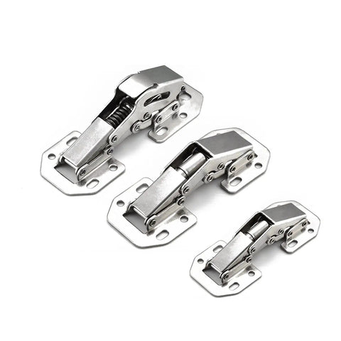 10 Pack No-Drill Door Spring Soft Close Hinges For Cabinets And Furniture, Hydraulic Soft Closer Hinges With Screws, 4 Inch, Cold Rolled Steel