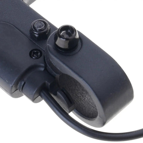 Close-up of Aluminum Alloy Electric Scooter Brake Handle Left Lever With Clutch, Easy Install And Strong Tension, Comfortable Grip