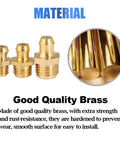 Close-up of 145-Piece Brass Zerk Grease Nipple Fittings Assortment Kit For Metric M6x1, M8x1, M10x1, highlighting brass material.