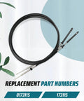 2 Pack 15Ft Boat Throttle Shift Remote Control Cable For Johnson Evinrude OMC Outboard Motors 1979 To 2026 Replaces 0173115 173115