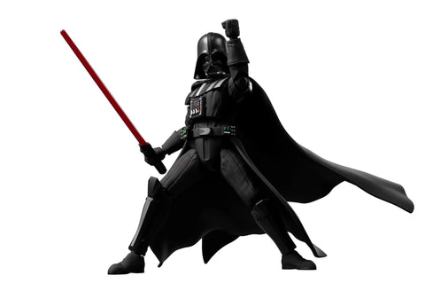 Darth Vader The Empire Strikes Back Model Kit Officially Licensed 6.06-Inch Poseable Figure with red lightsaber and cape