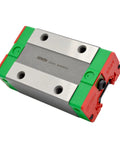 EGH25CA Linear Guideway Heavy Load With Top Mount Square Block showing compact design and green ends for CNC tables