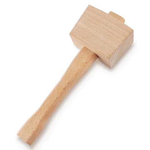 9.6 Inch Solid Beechwood Mallet For Damage Free Striking In Woodworking Wood Carving Leather Work And General Carpentry Projects