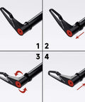 Step-by-step instructions for Bike Hub Thru Axle Adapter For RockShox Boost Forks With Quick Release And Handle 15mm By 110mm