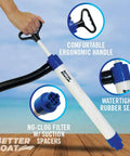 Portable Handheld Bilge Pump With 39 Inch Hose For Boats Kayaks And Dinghies No Fuss 20 GPM Water Siphon Bailer Marine Grade