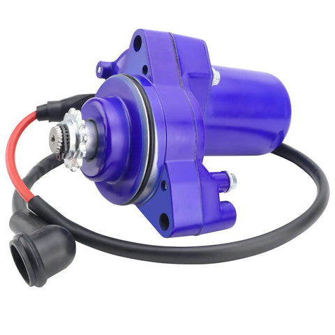 3 Bolt Starter Motor With Relay And CDI Kit For 50Cc To 125Cc ATVs Dirt Bikes Go Karts Pit Bikes Quads Dune Buggies Sand Rails And More Drop In And Go Blue